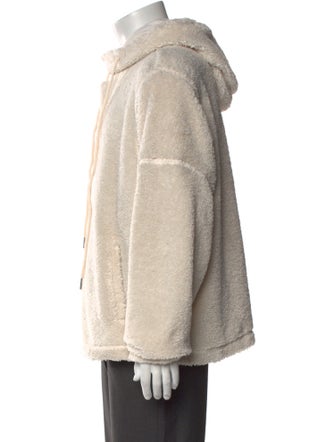 Helmut Lang V-Neck Long Sleeve Hoodie