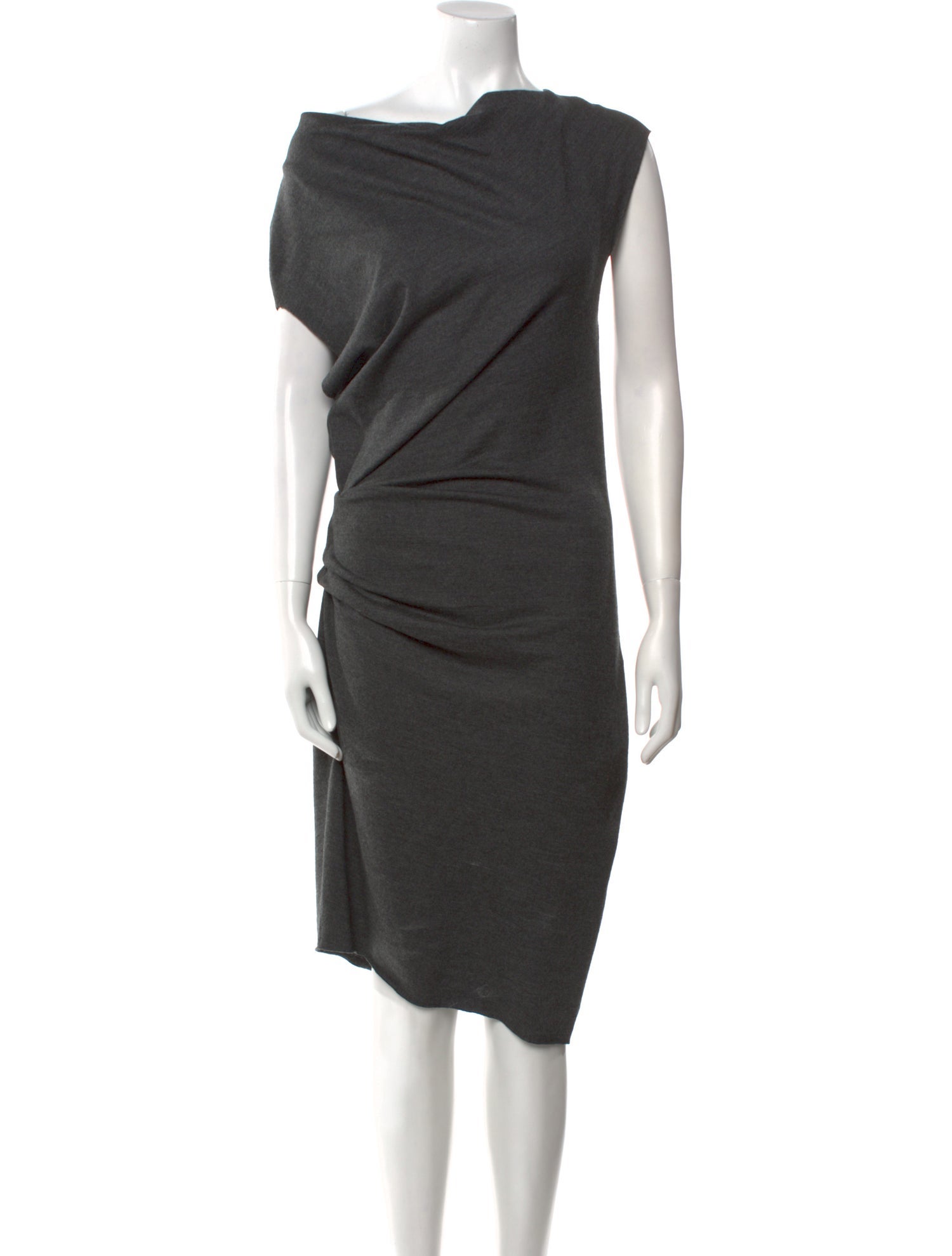Helmut Lang Wool Midi Length Dress
