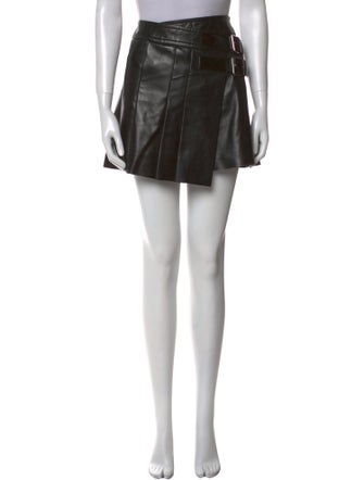 Helmut Lang Lamb Leather Mini Skirt