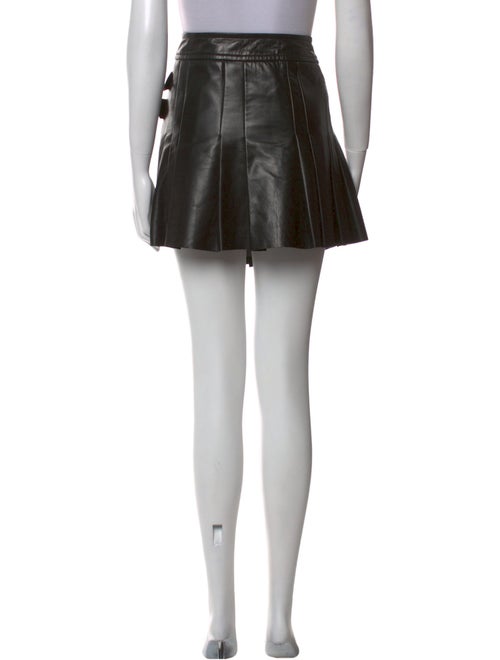 Helmut Lang Lamb Leather Mini Skirt