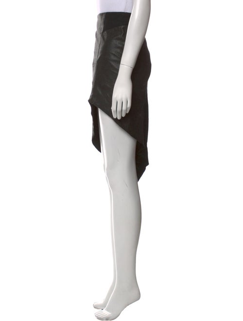 Helmut Lang Leather Knee-Length Skirt
