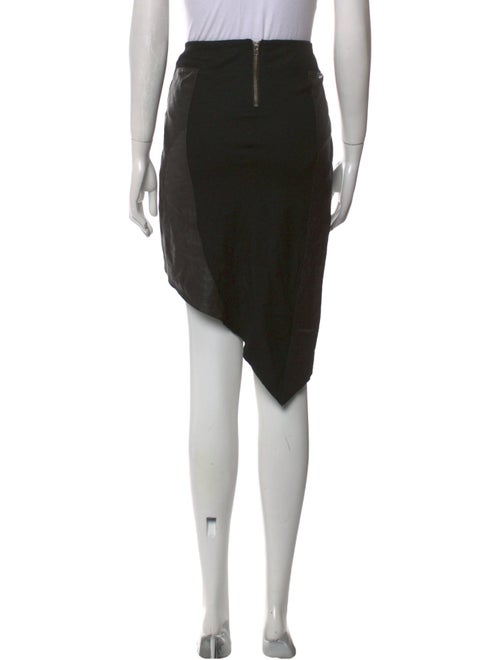 Helmut Lang Leather Knee-Length Skirt