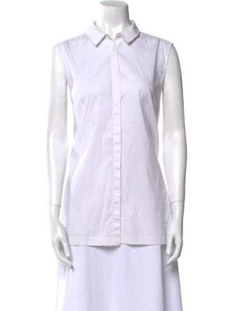 Helmut Lang Sleeveless Button-Up Top