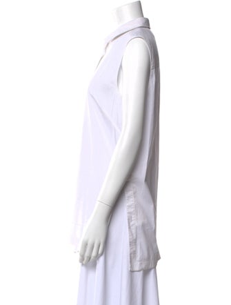 Helmut Lang Sleeveless Button-Up Top