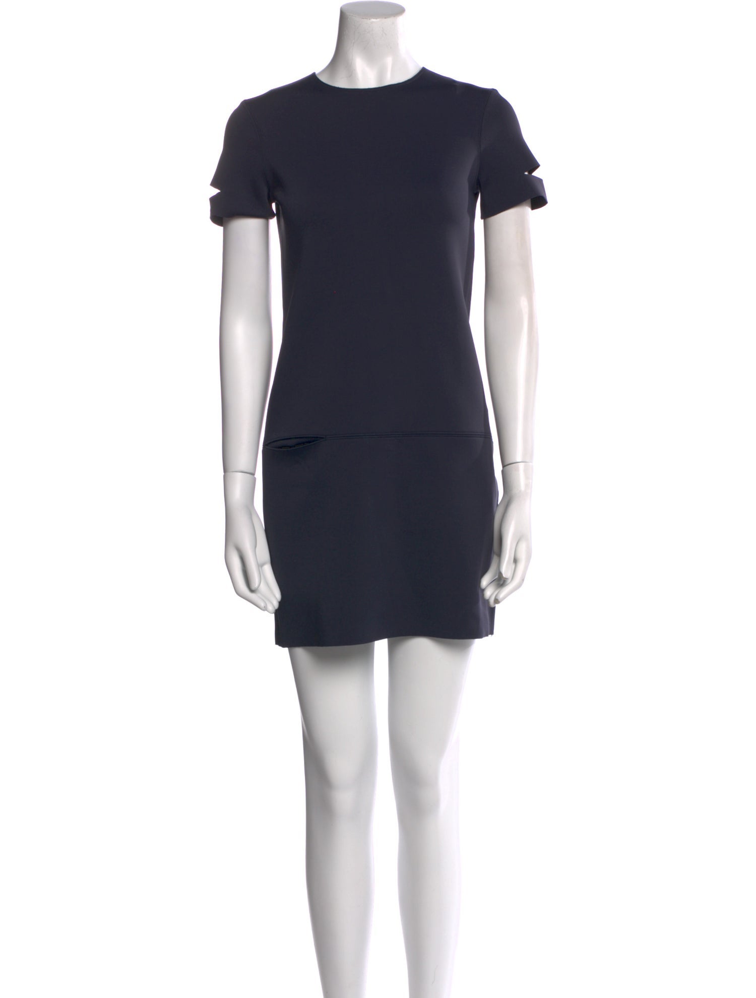 Helmut Lang Crew Neck Mini Dress
