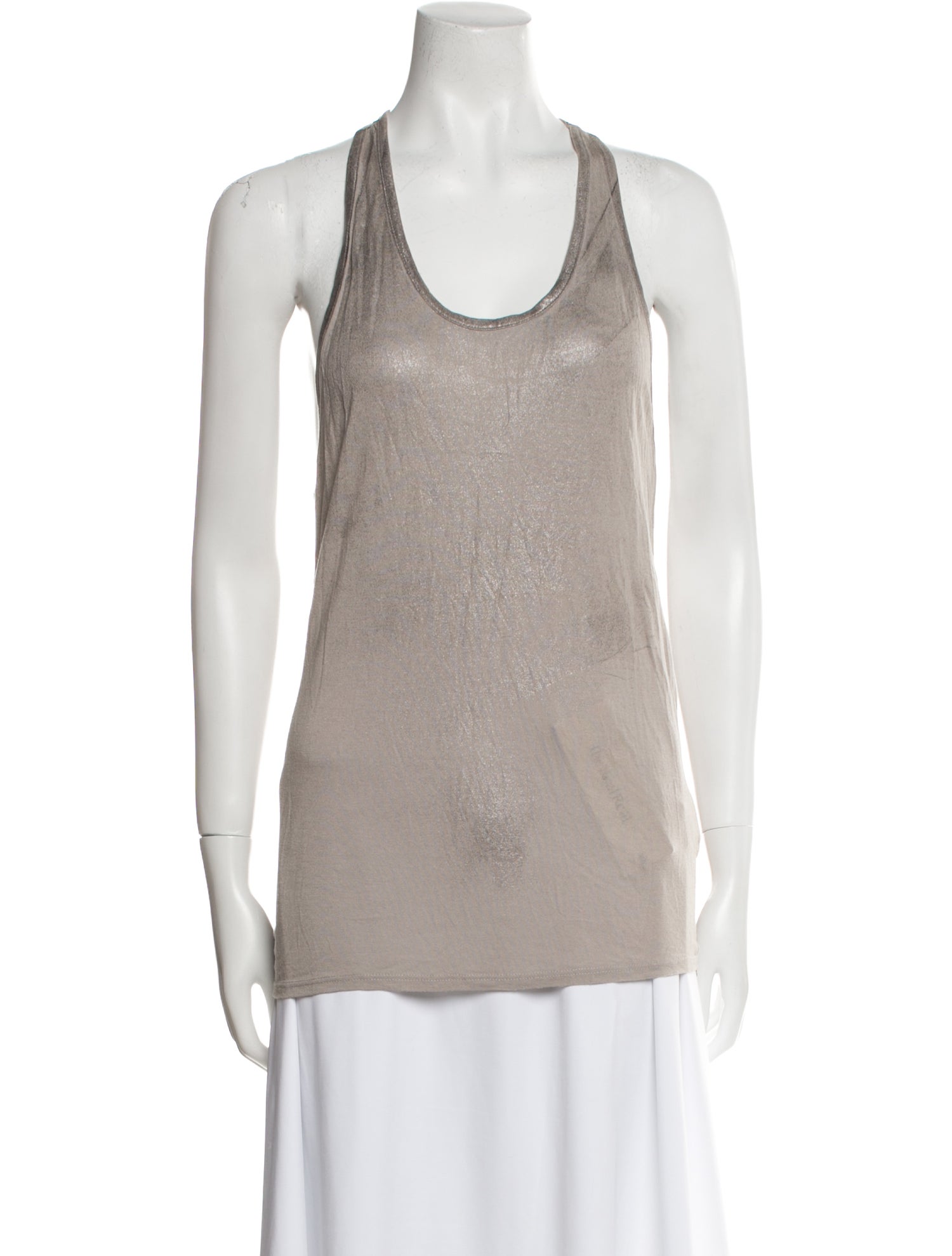 Helmut Lang Scoop Neck Sleeveless Top