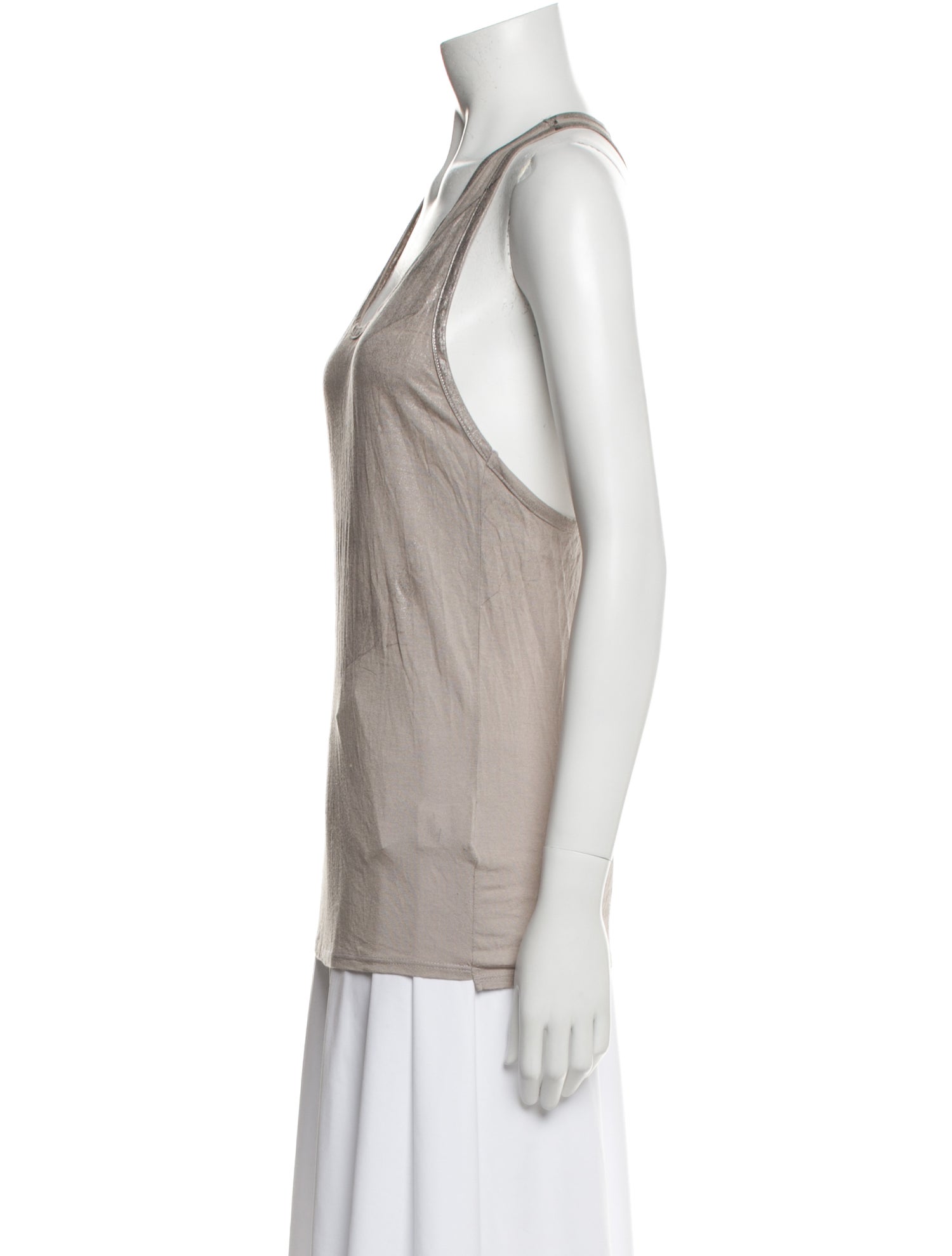 Helmut Lang Scoop Neck Sleeveless Top