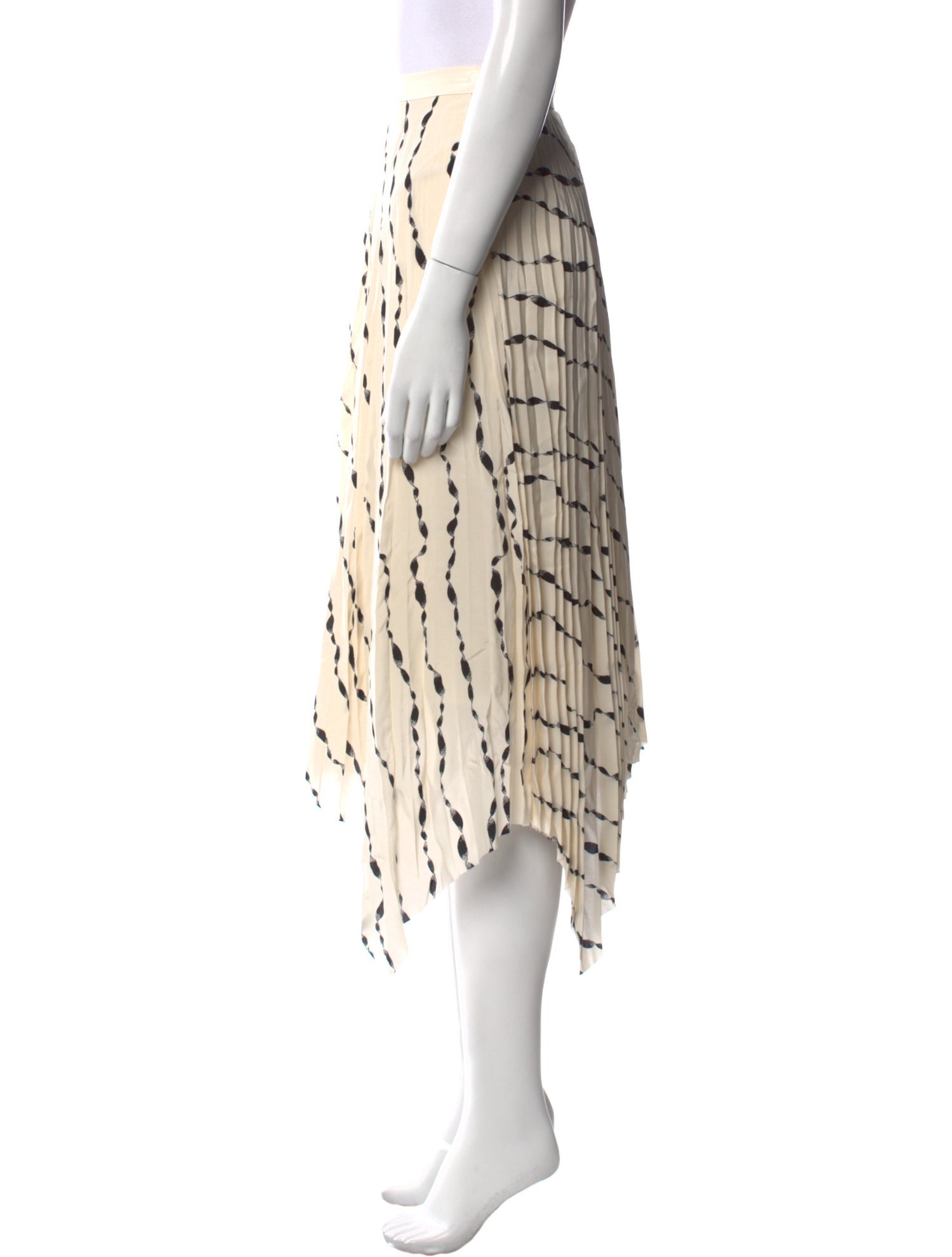 Helmut Lang Silk Knee-Length Skirt