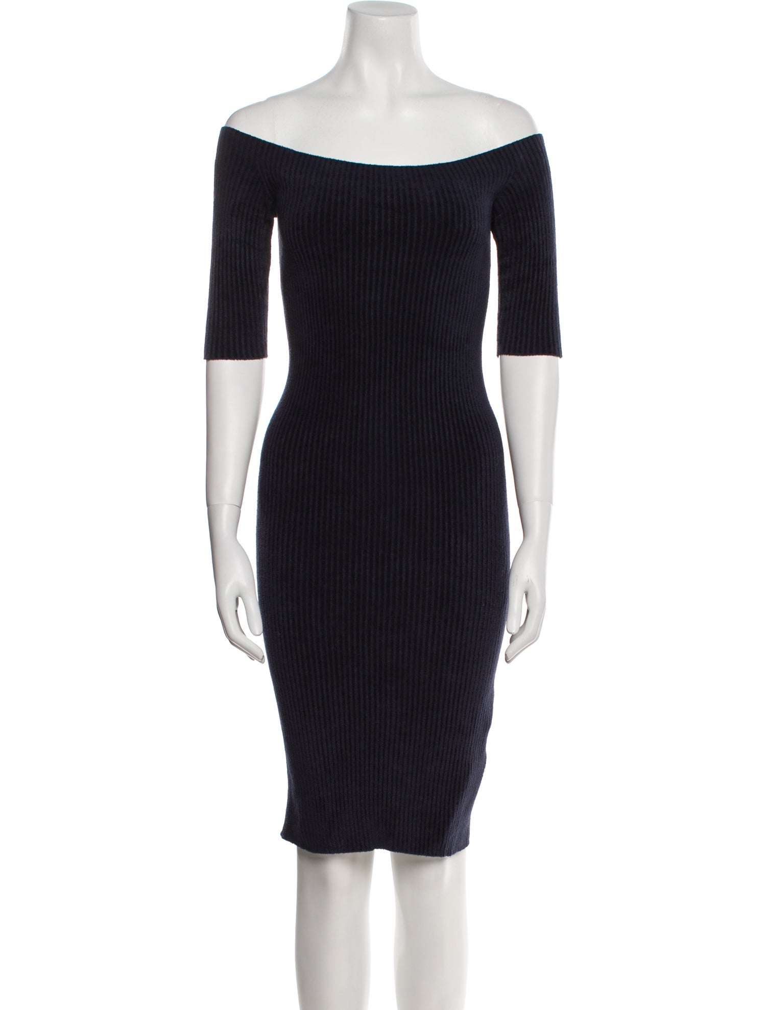 Helmut Lang Off-The-Shoulder Mini Dress