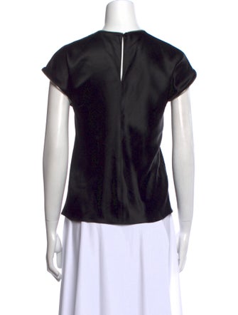 Helmut Lang Silk Crew Neck T-Shirt