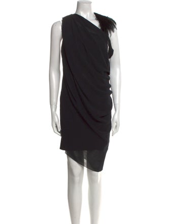 Helmut Lang One-Shoulder Knee-Length Dress