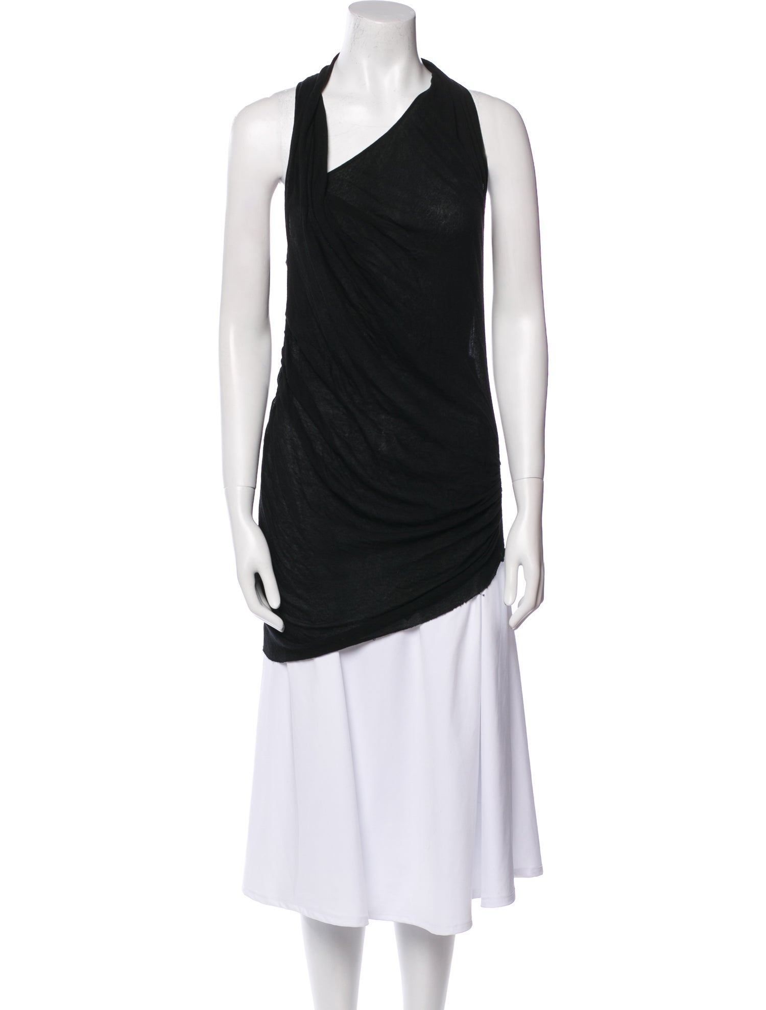 Helmut Lang Cowl Neck Sleeveless Tunic