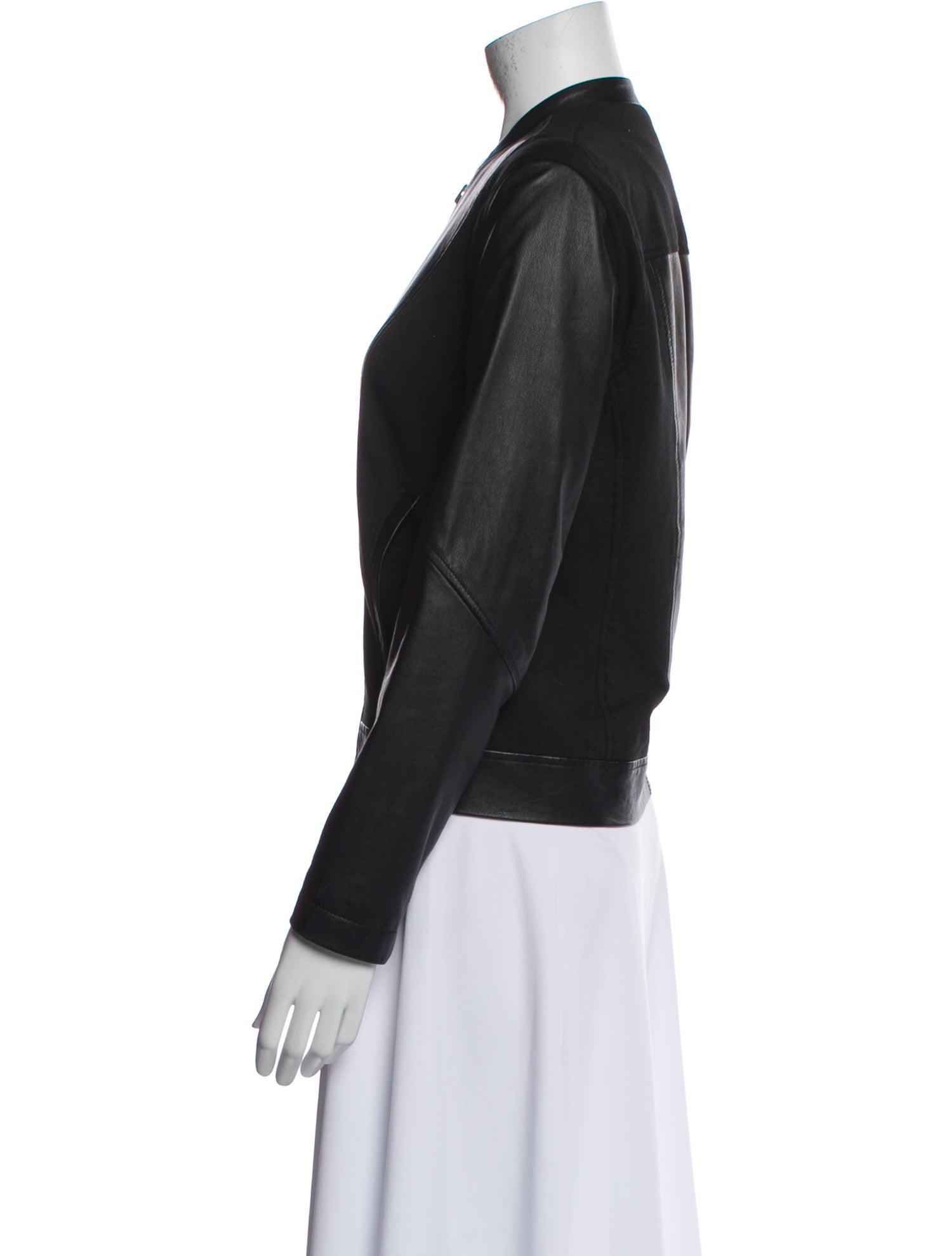 Helmut Lang Lamb Leather Bomber Jacket