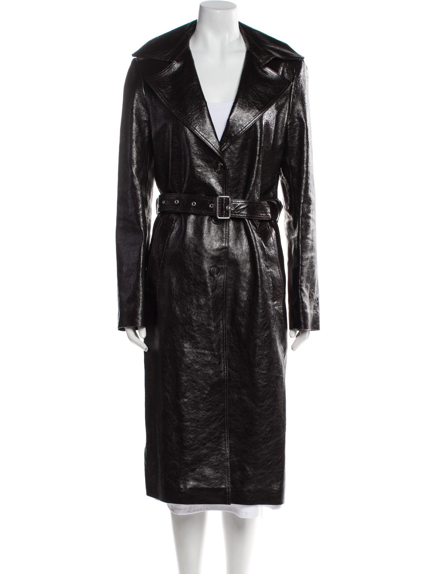 Helmut Lang Goat Leather Trench Coat