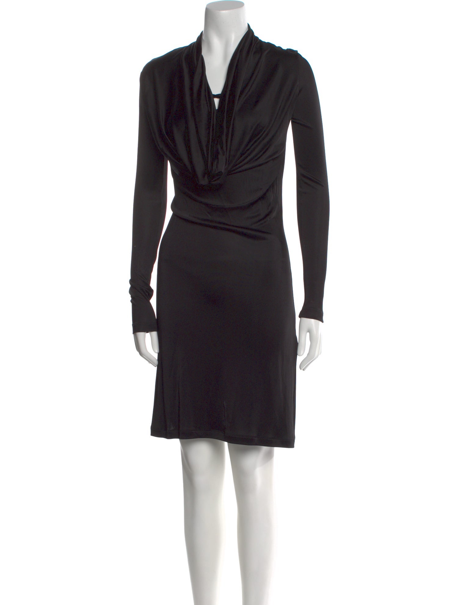 Helmut Lang Cowl Neck Midi Length Dress