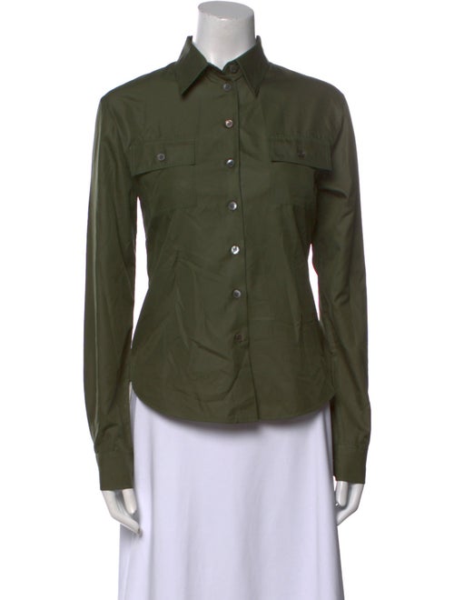 Helmut Lang Long Sleeve Button-Up Top