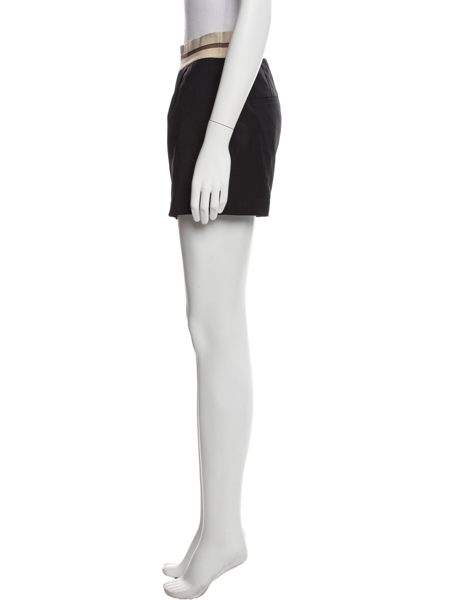 Helmut Lang Virgin Wool Mini Shorts