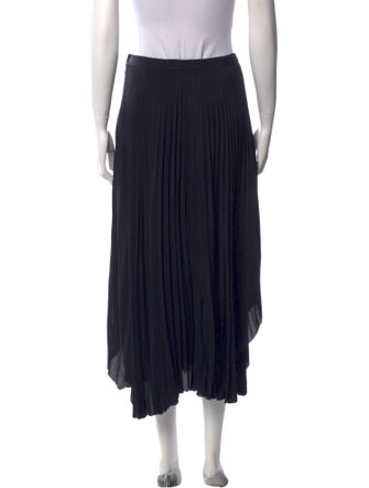 Helmut Lang Pleated Accents Midi Length Skirt