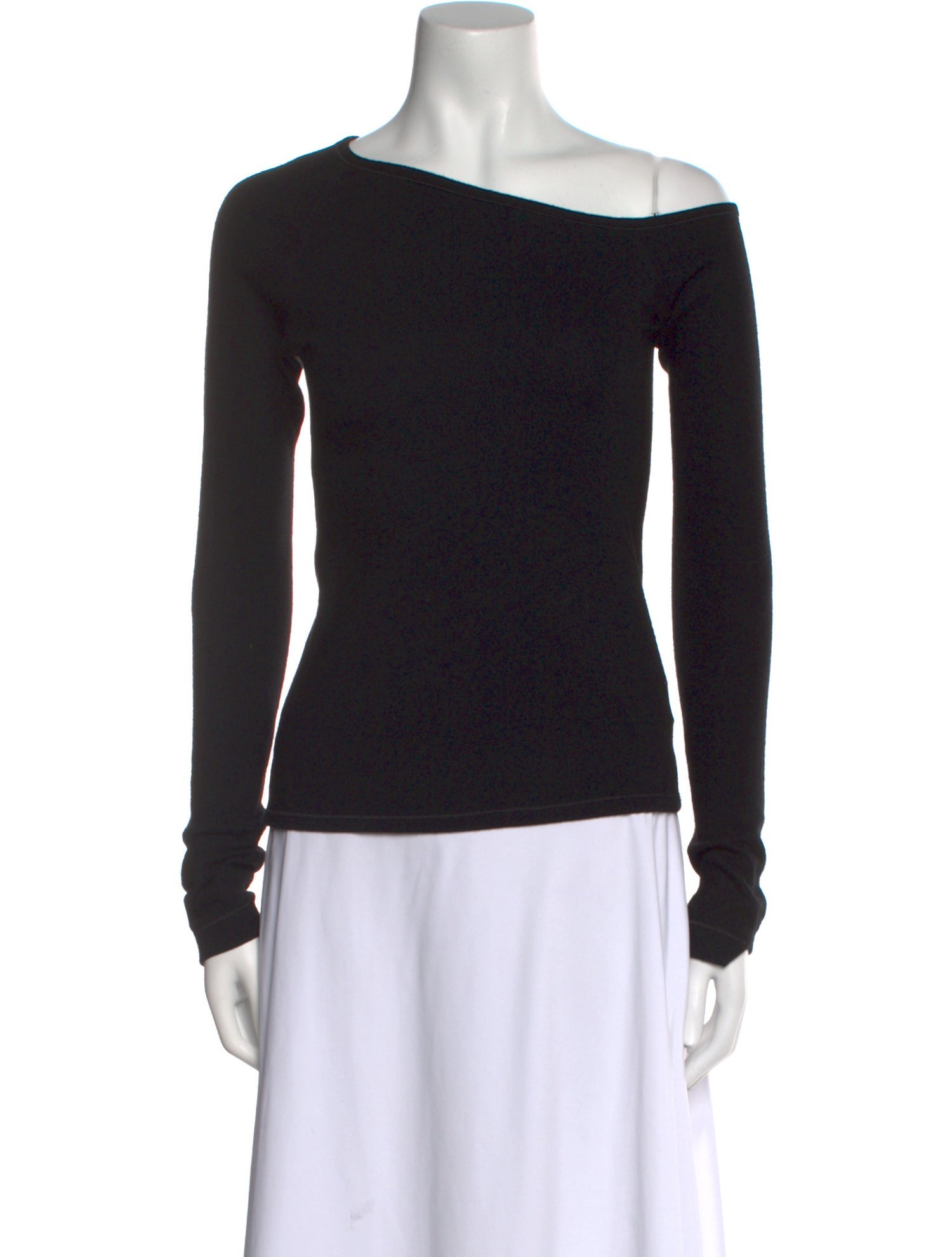 Helmut Lang Wool Asymmetrical Sweater
