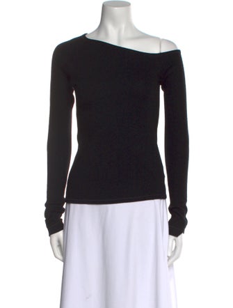 Helmut Lang Wool Asymmetrical Sweater