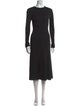 Helmut Lang Crew Neck Long Dress