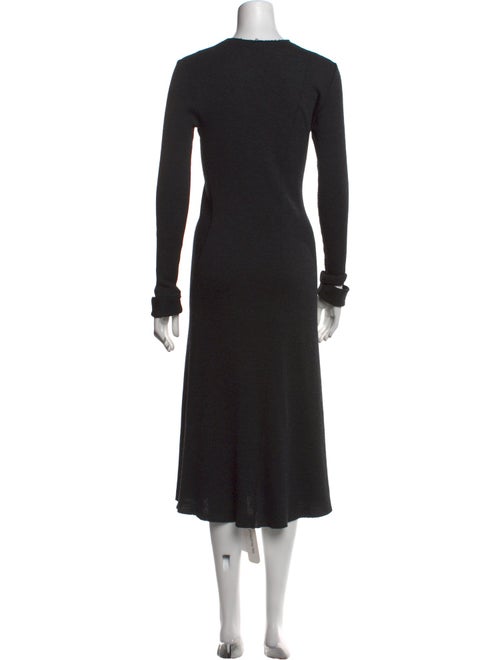 Helmut Lang Crew Neck Long Dress