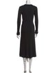 Helmut Lang Crew Neck Long Dress