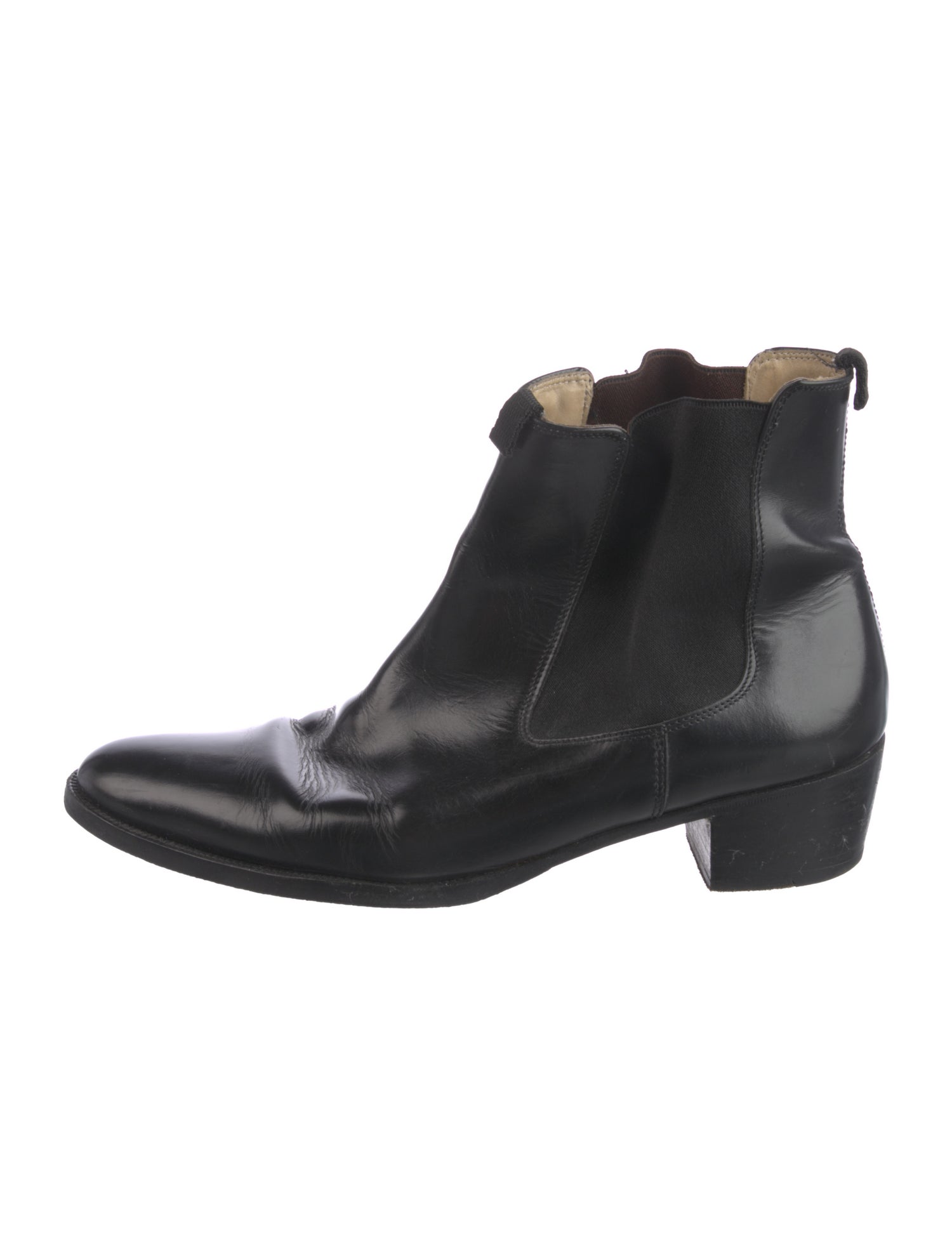 Helmut Lang Leather Chelsea Boots