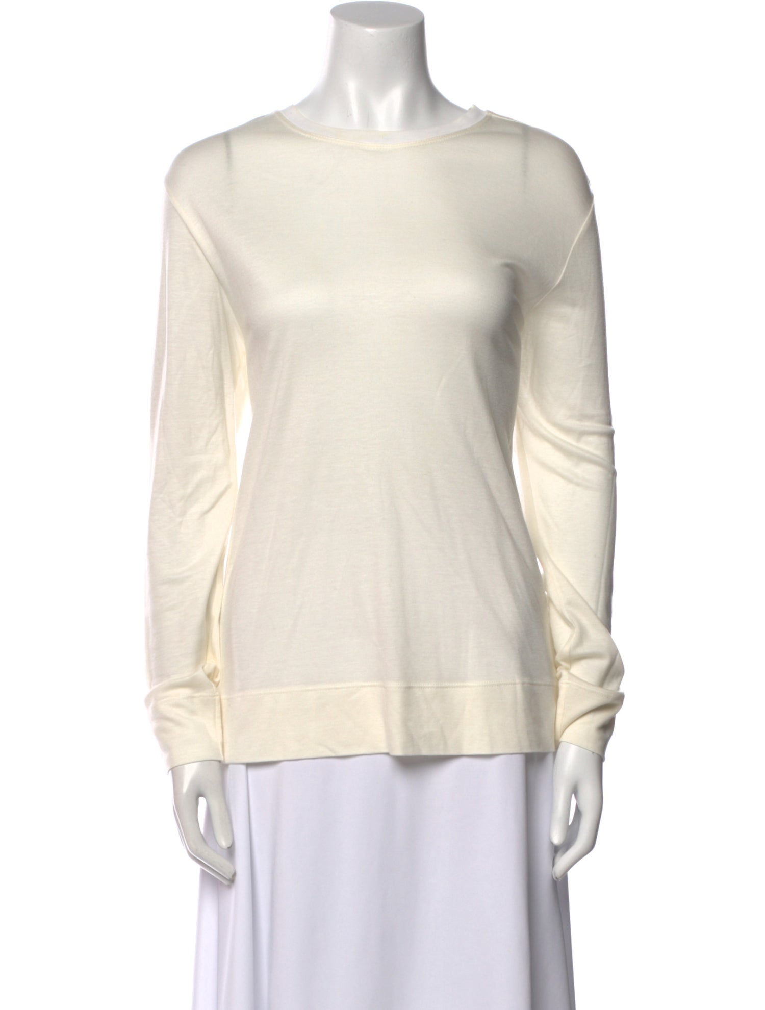 Helmut Lang Scoop Neck Long Sleeve Sweatshirt
