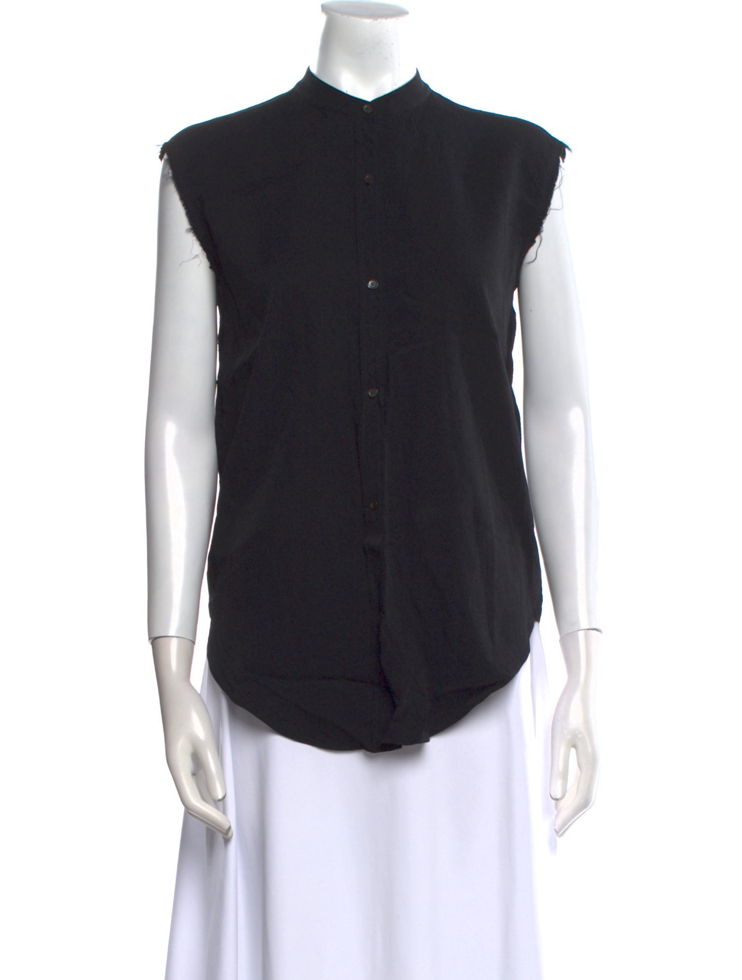 Helmut Lang Sleeveless Button-Up Top