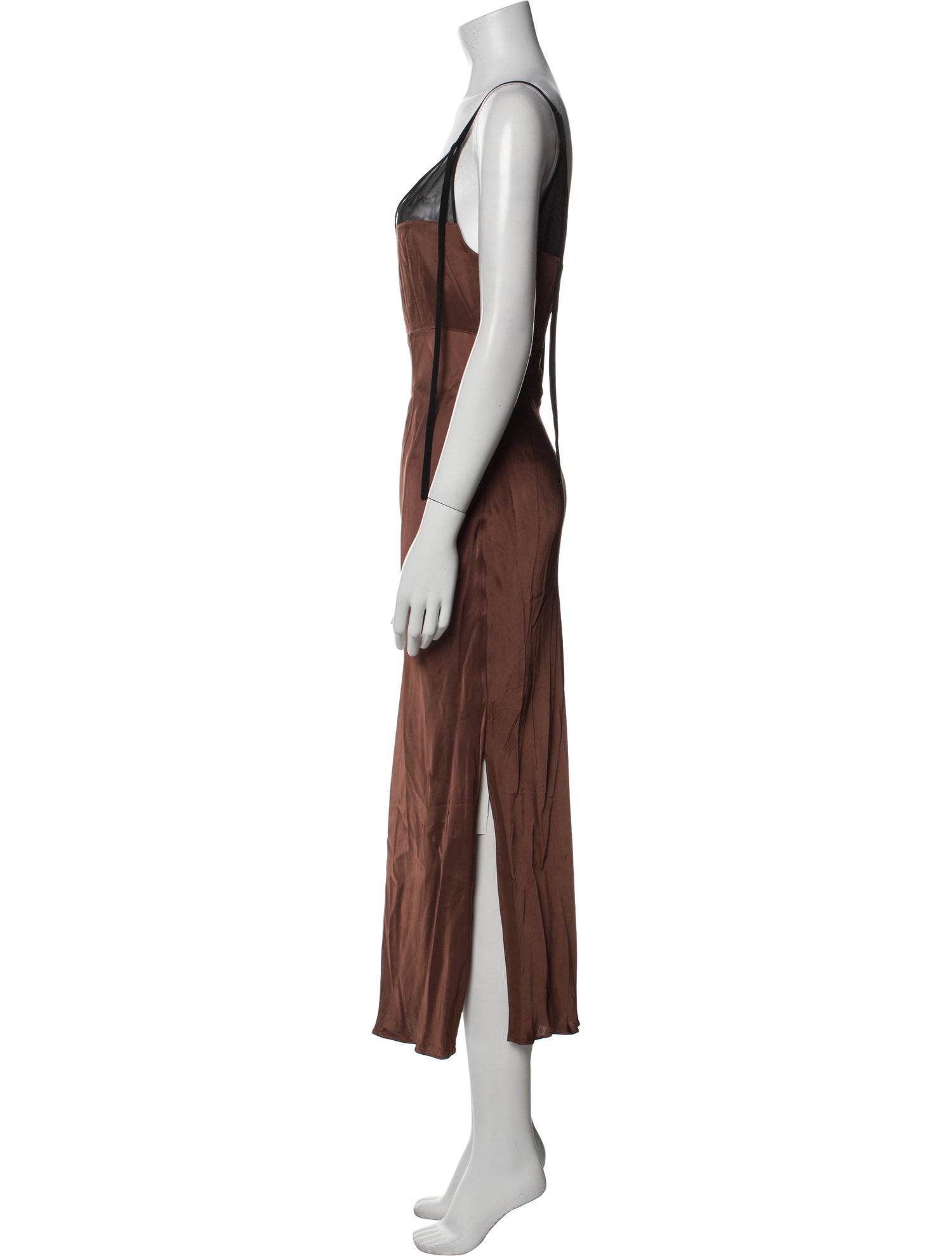 Helmut Lang V-Neck Long Dress