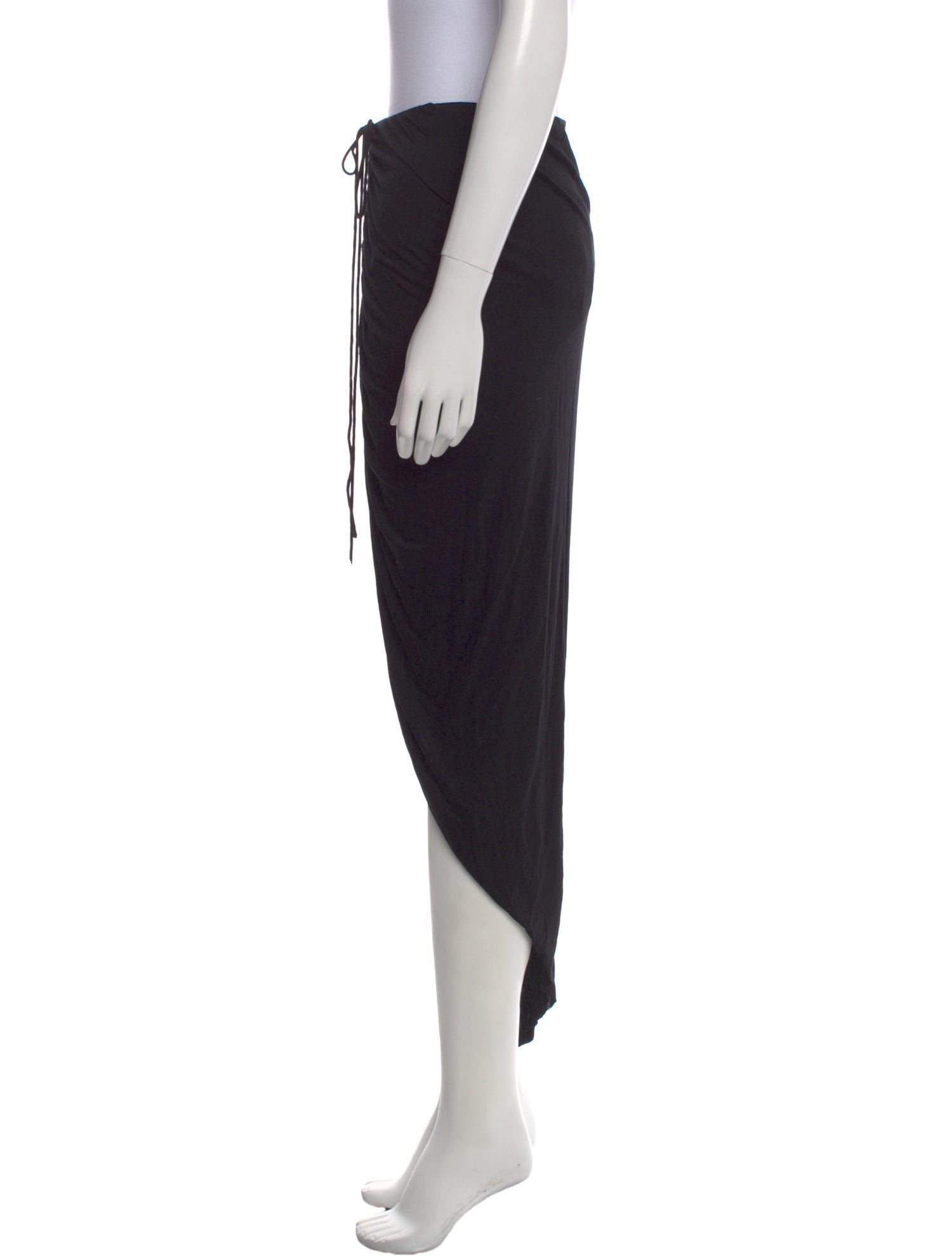 Helmut Lang Pleated Accents Midi Length Skirt