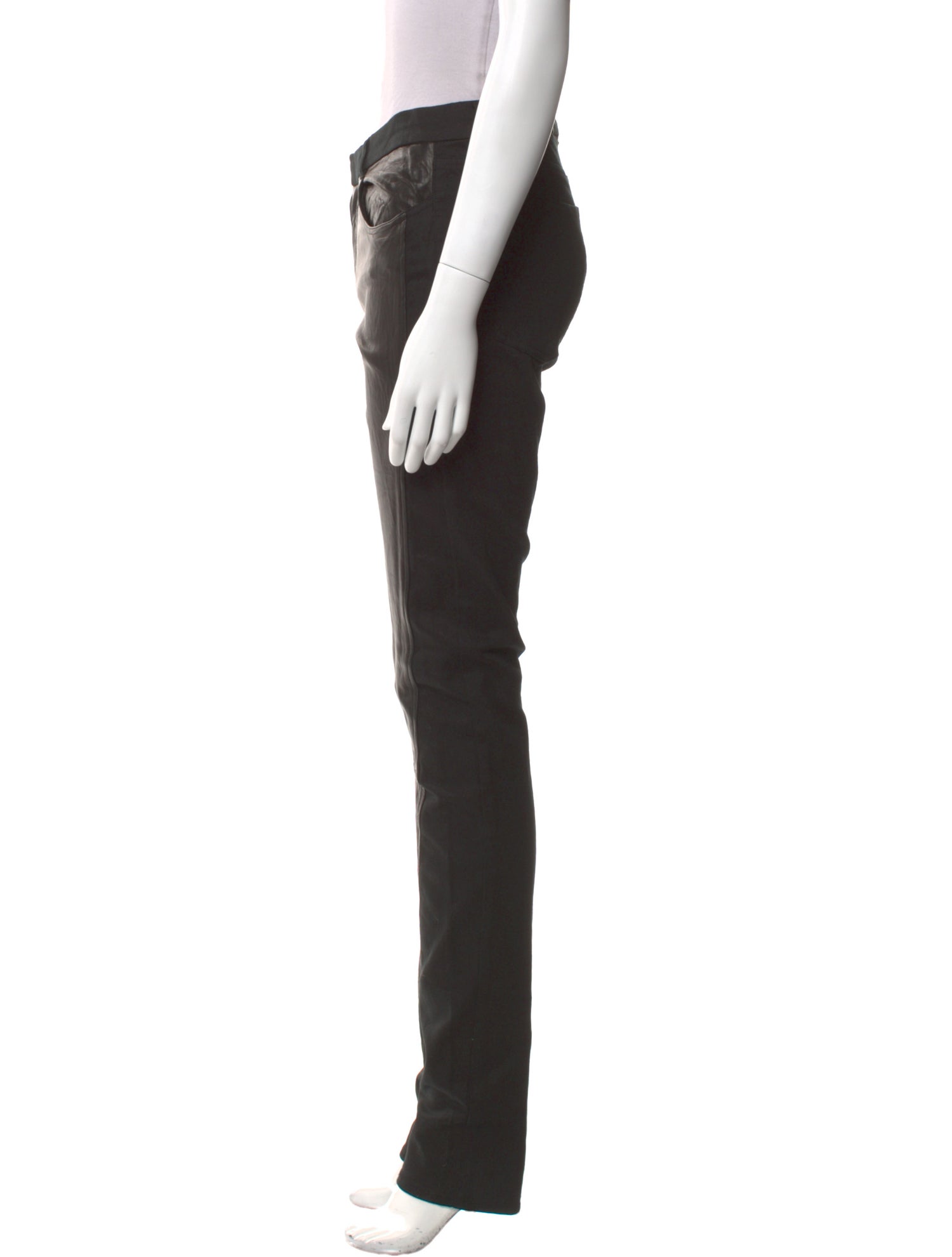 Helmut Lang Leather Skinny Leg Pants