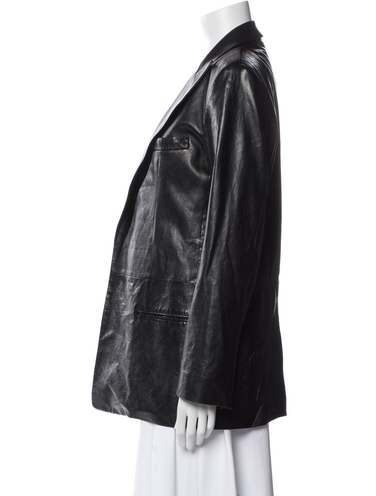 Helmut Lang Leather Blazer