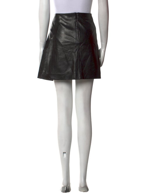 Helmut Lang Lamb Leather Mini Skirt