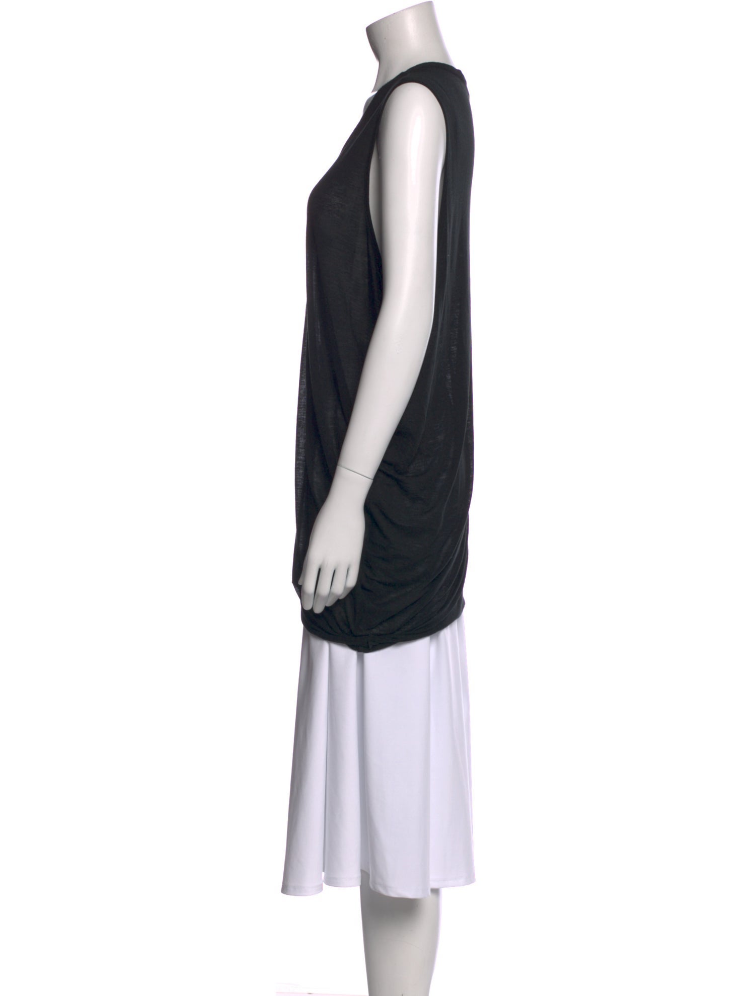 Helmut Lang Scoop Neck Sleeveless Top