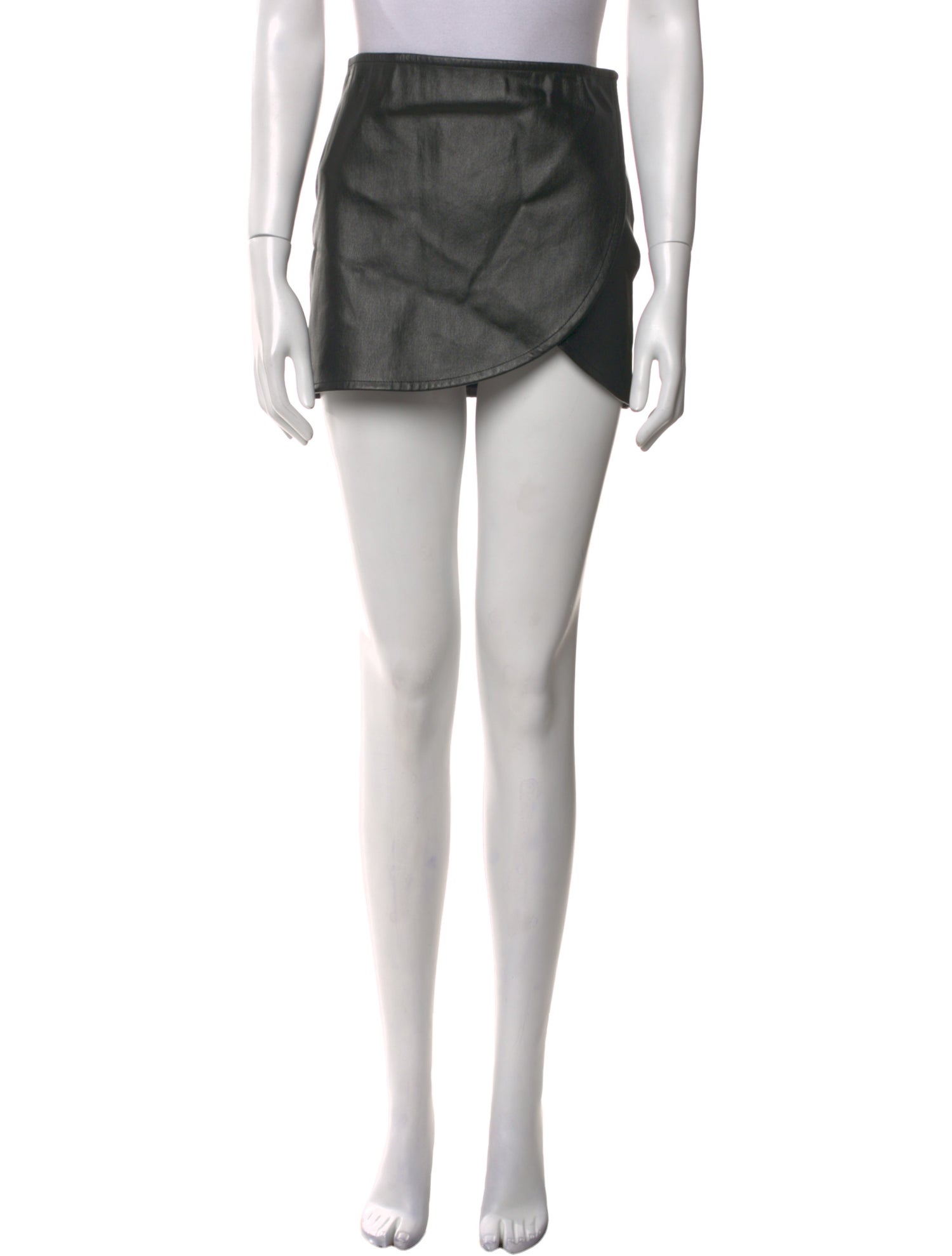 Helmut Lang Lamb Leather Mini Skirt