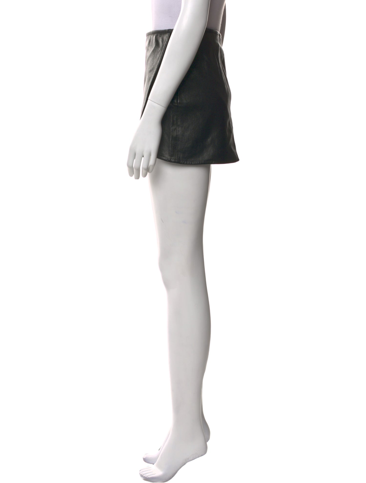 Helmut Lang Lamb Leather Mini Skirt