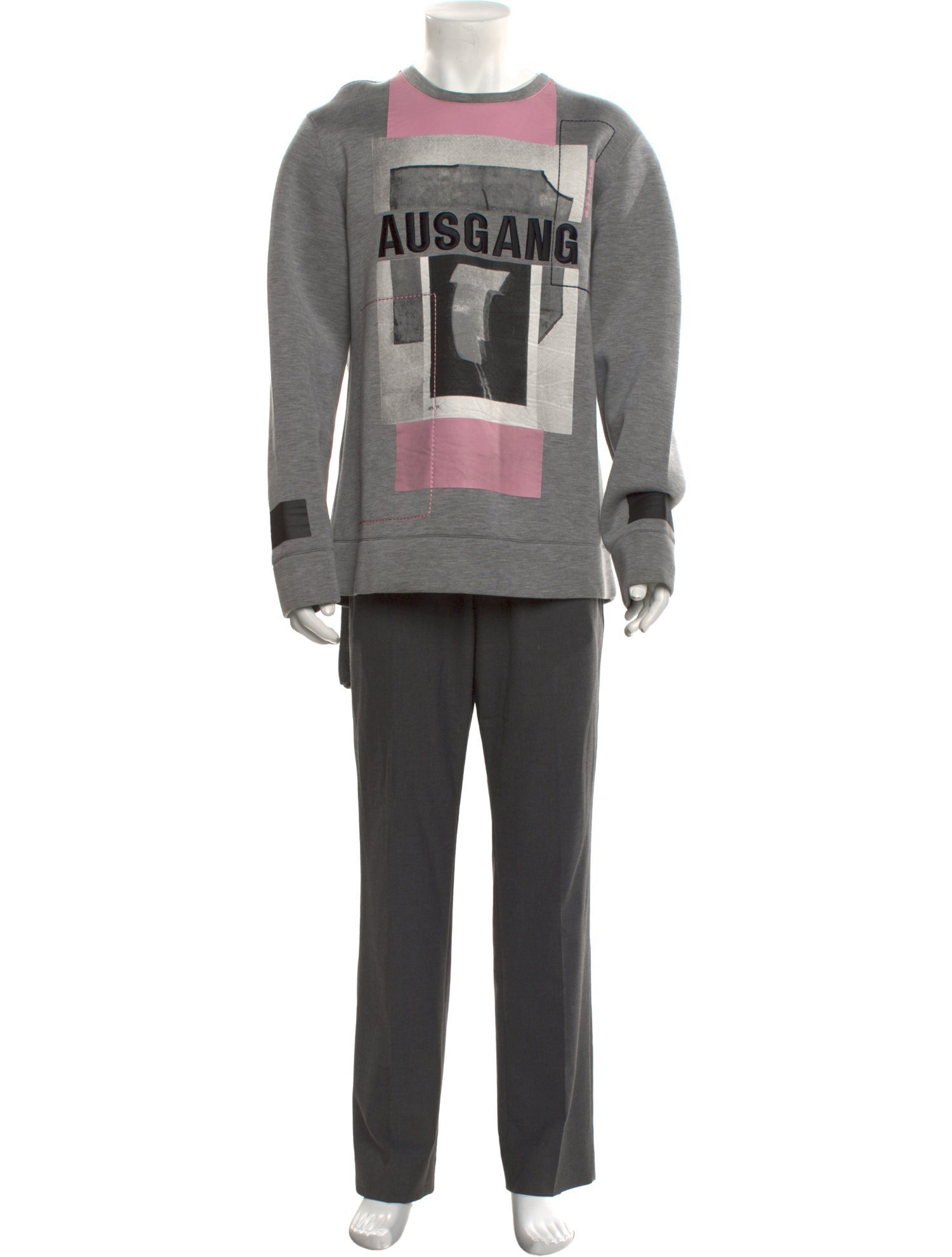 Helmut Lang Graphic Print Crew Neck Sweatshirt