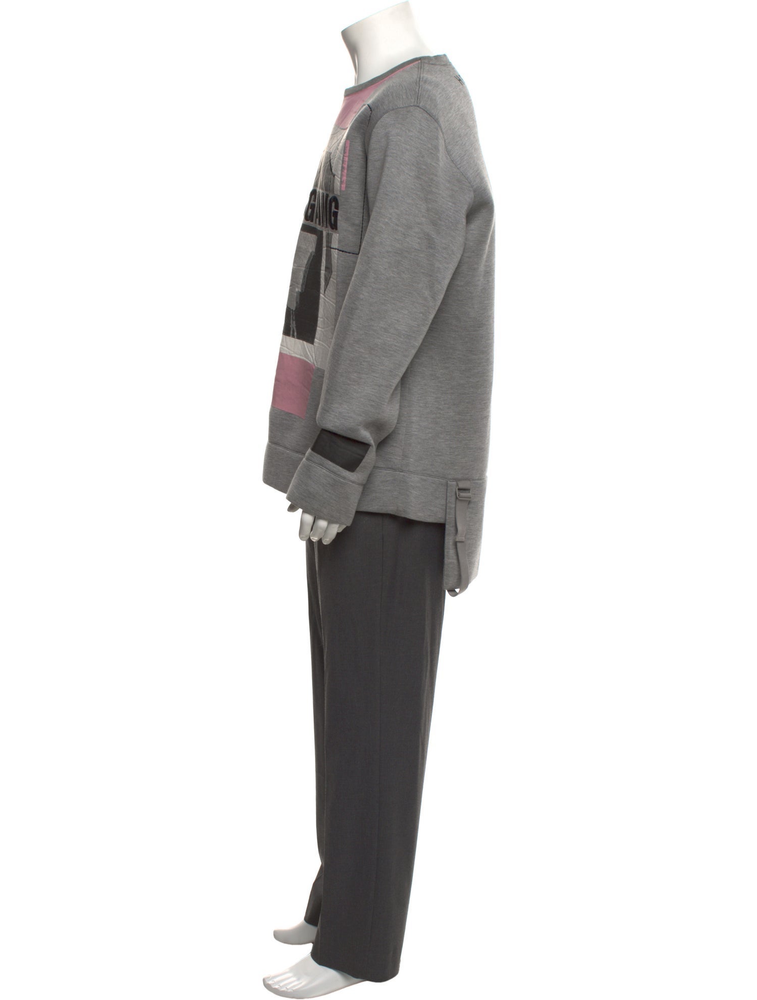 Helmut Lang Graphic Print Crew Neck Sweatshirt