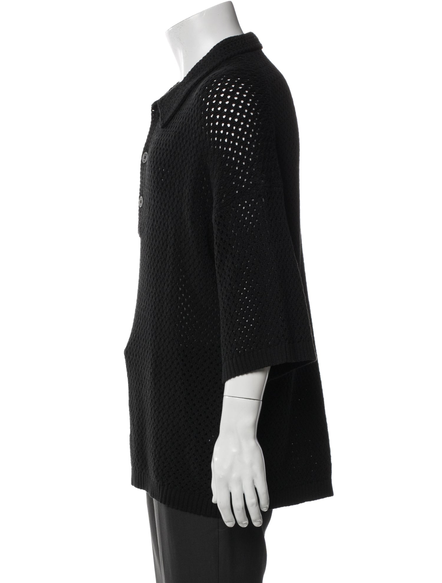 Helmut Lang Collar Long Sleeve Polo Sweater w/ Tags