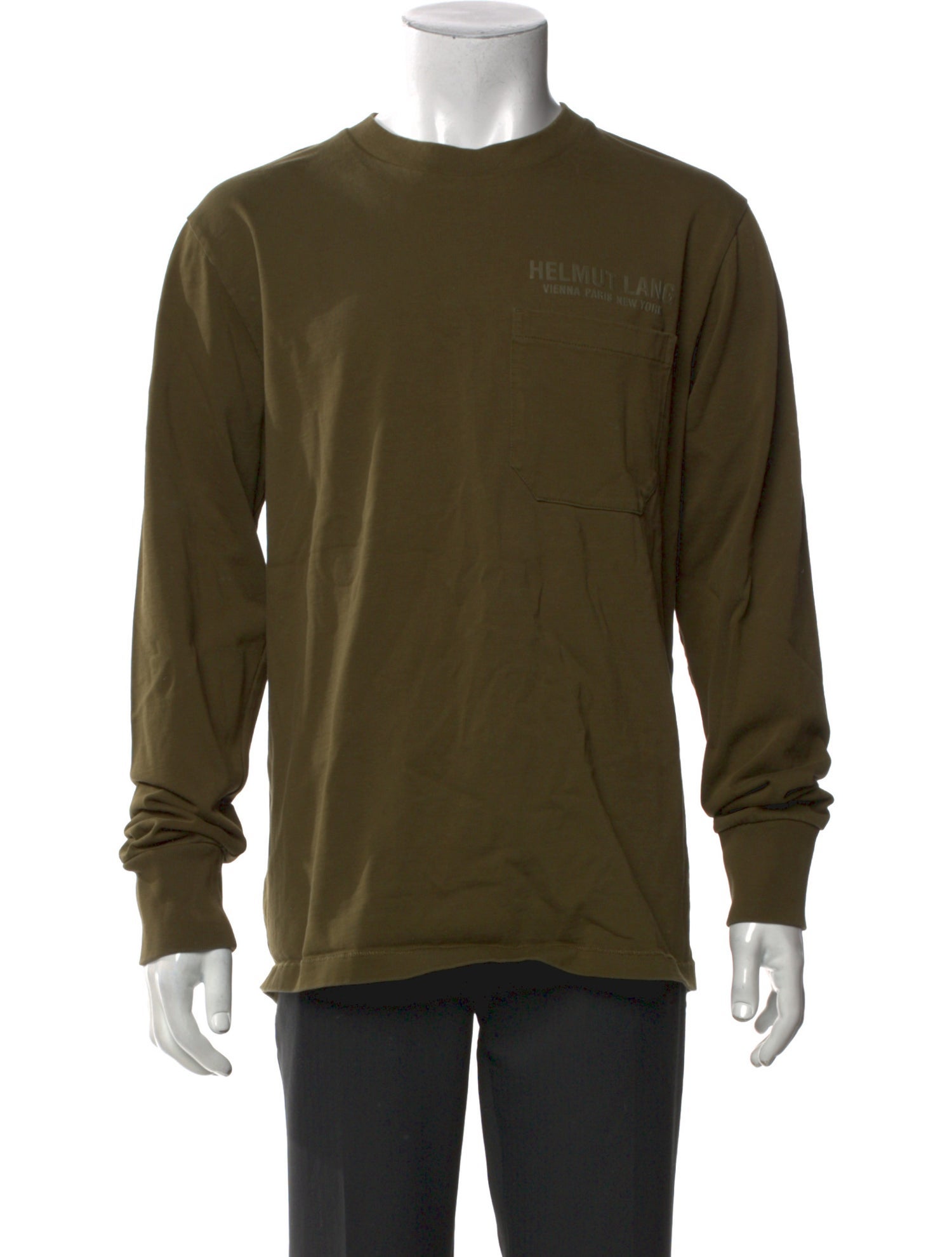 Helmut Lang Crew Neck Long Sleeve Sweatshirt