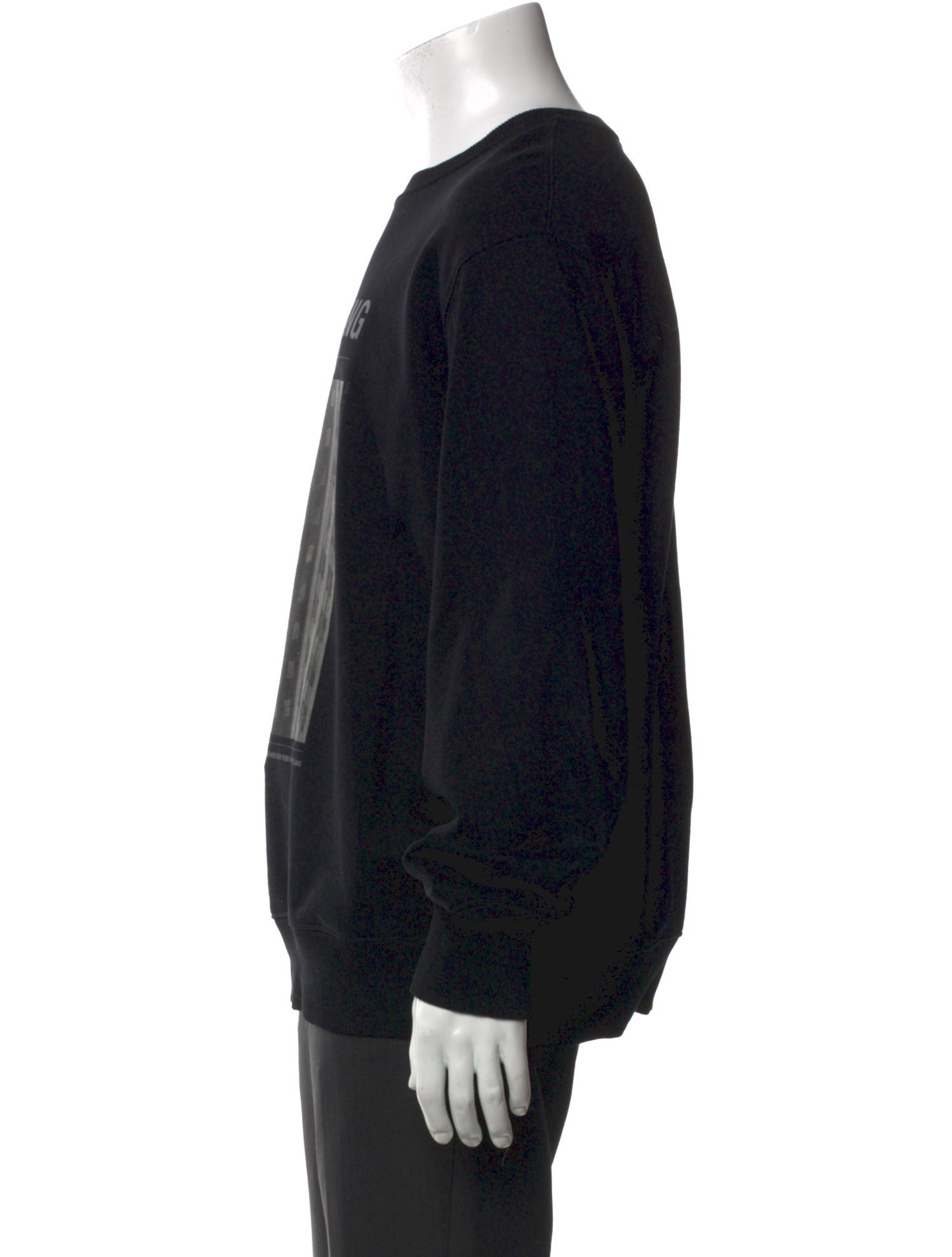 Helmut Lang Graphic Print Crew Neck Sweatshirt