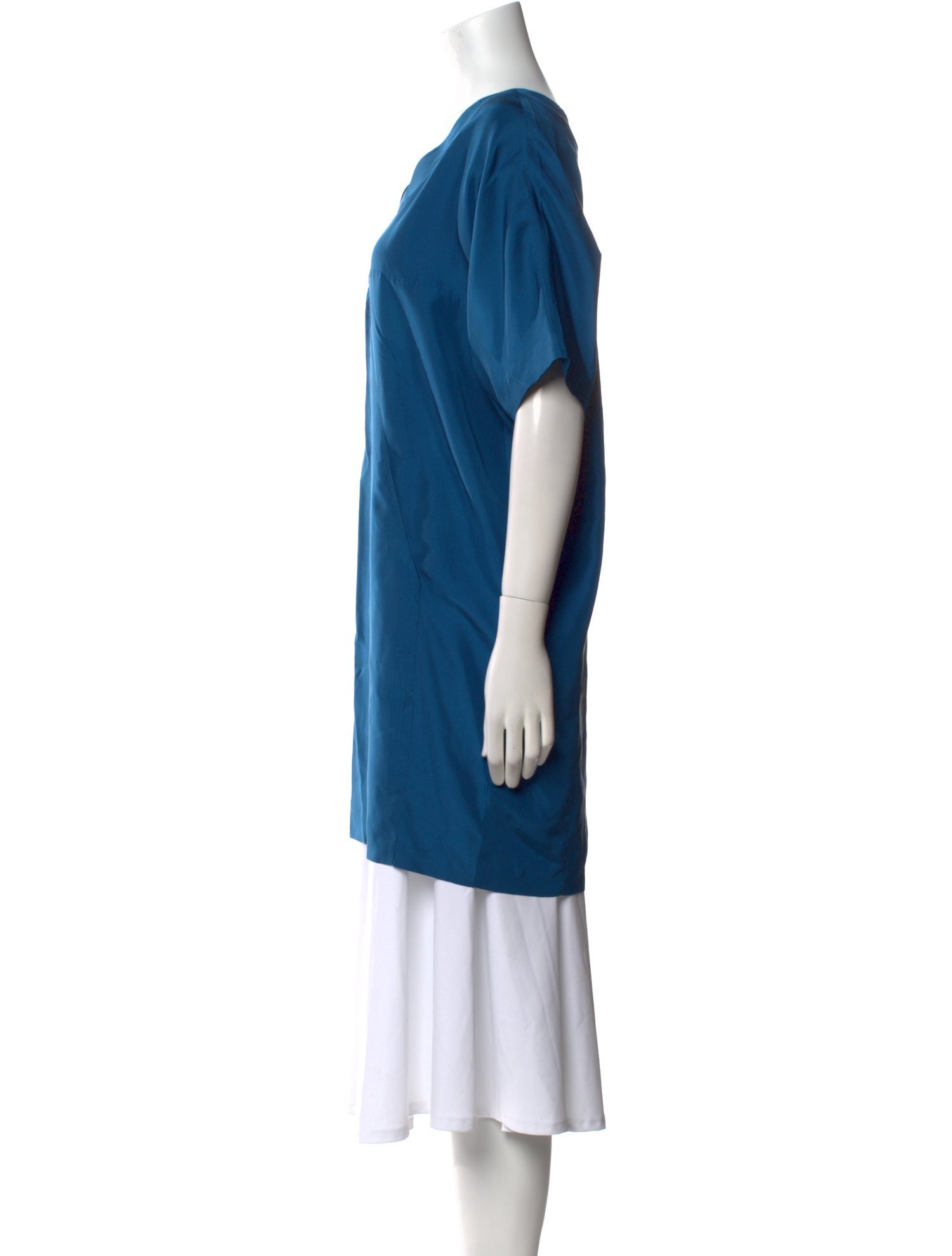 Helmut Lang Silk V-Neck Tunic