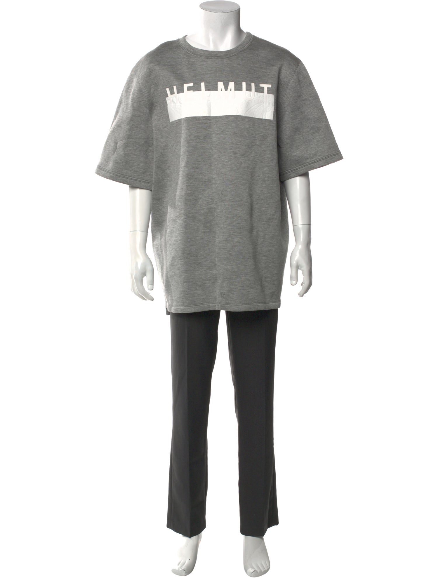 Helmut Lang Graphic Print Crew Neck Pullover