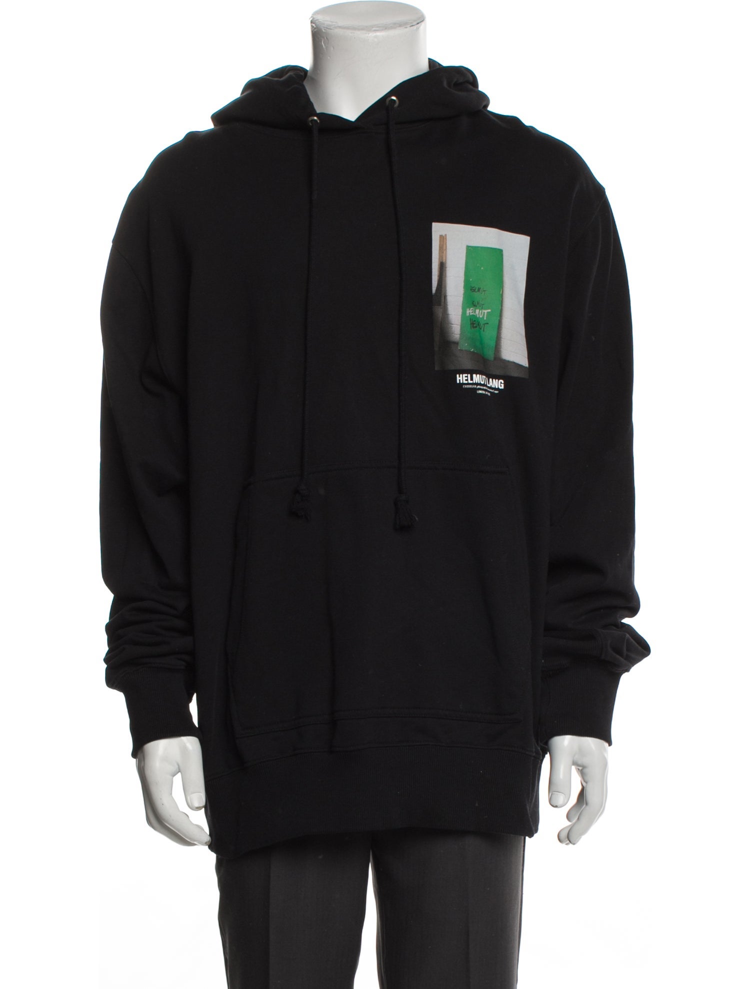 Helmut Lang Graphic Print Mock Neck Pullover