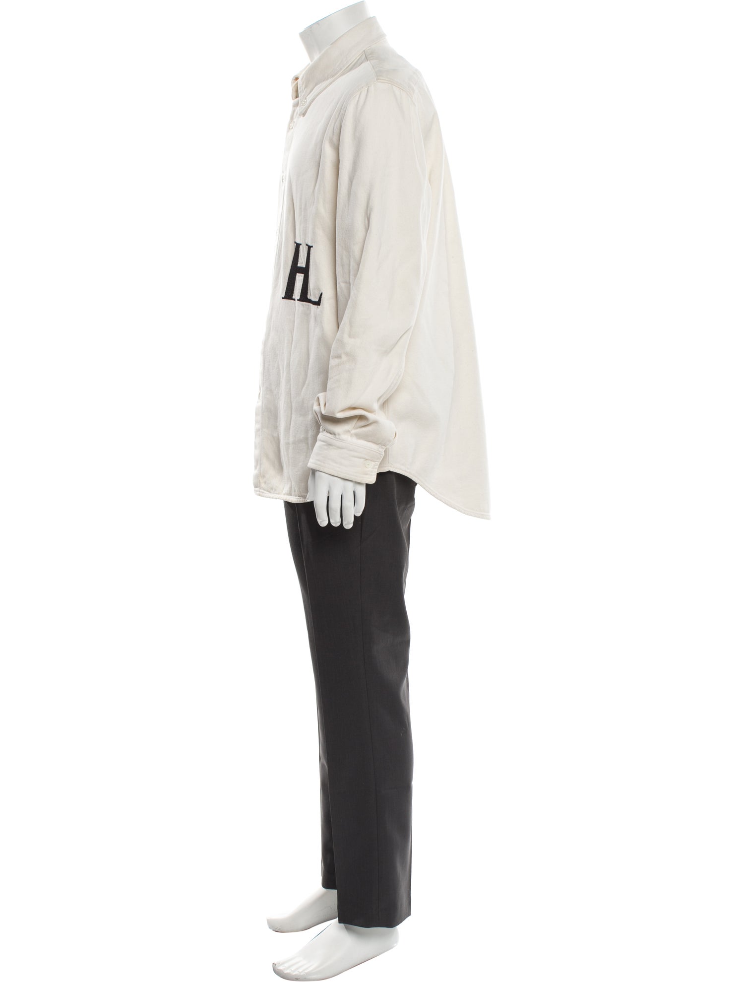 Helmut Lang Graphic Print Long Sleeve Shirt