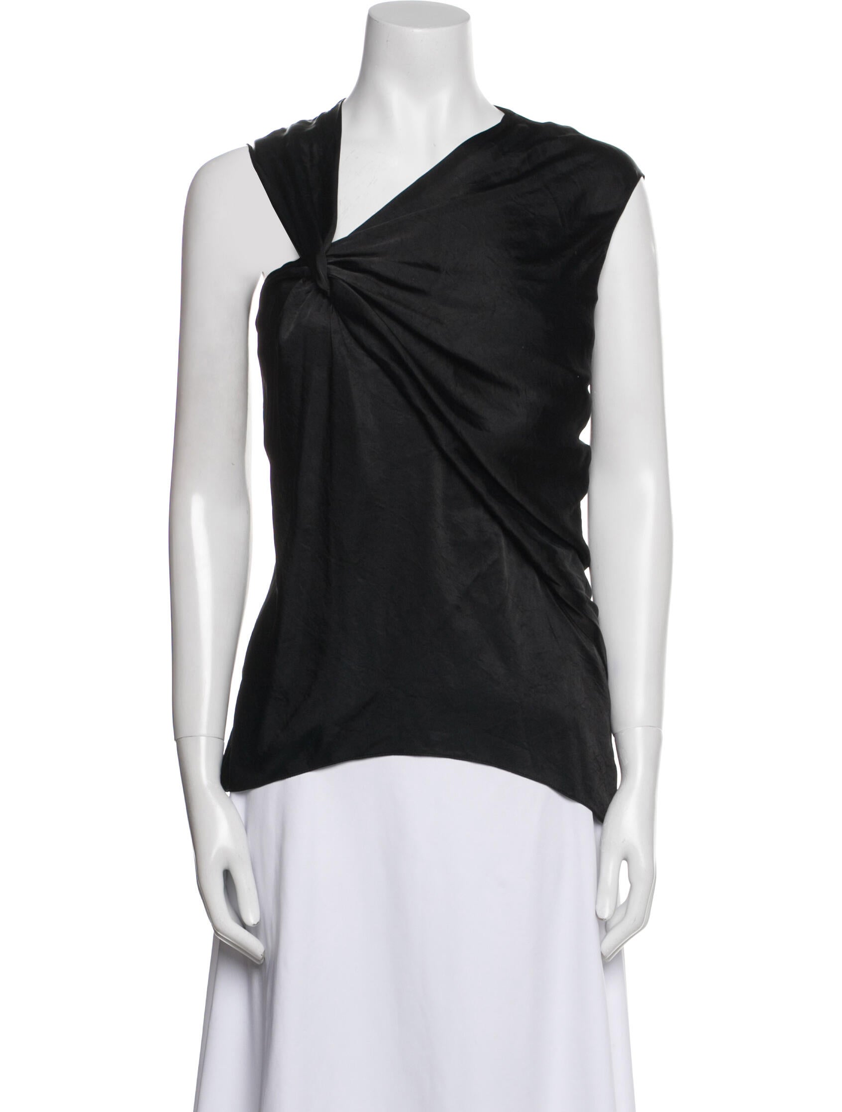 Helmut Lang One-Shoulder Sleeveless Top