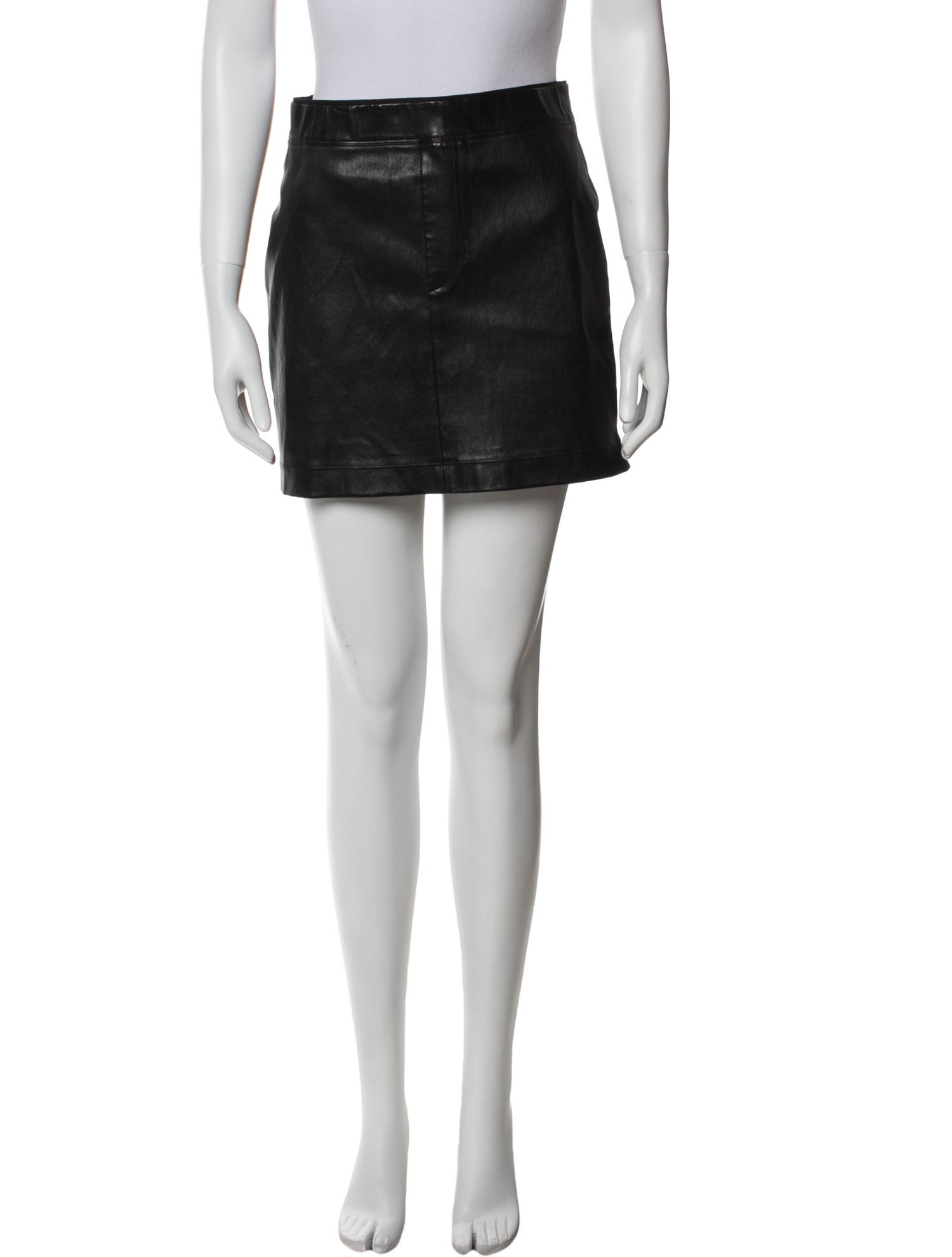 Helmut Lang Lamb Leather Mini Skirt
