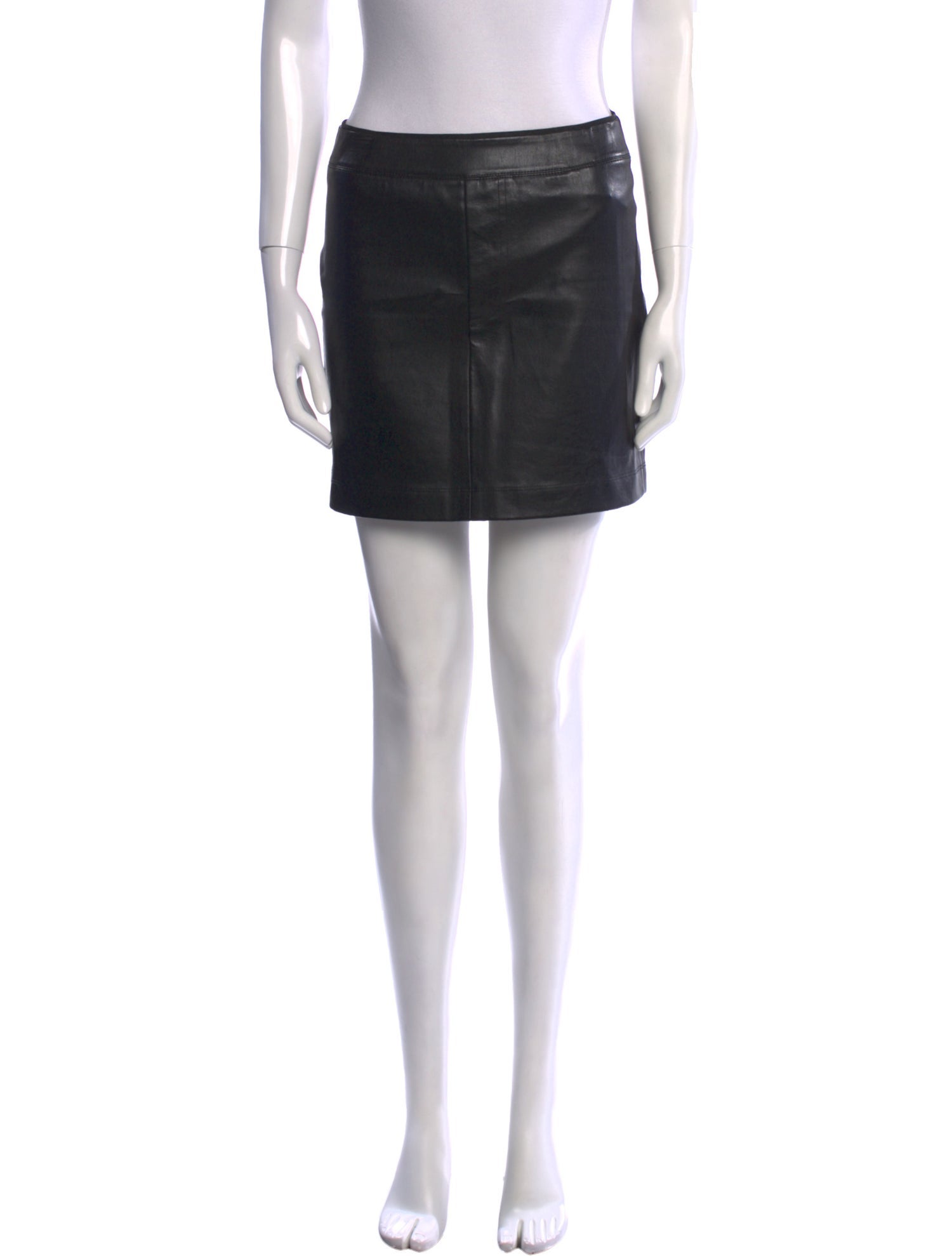Helmut Lang Lamb Leather Mini Skirt